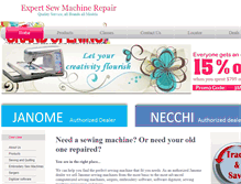 Tablet Screenshot of expertsewrepair.com